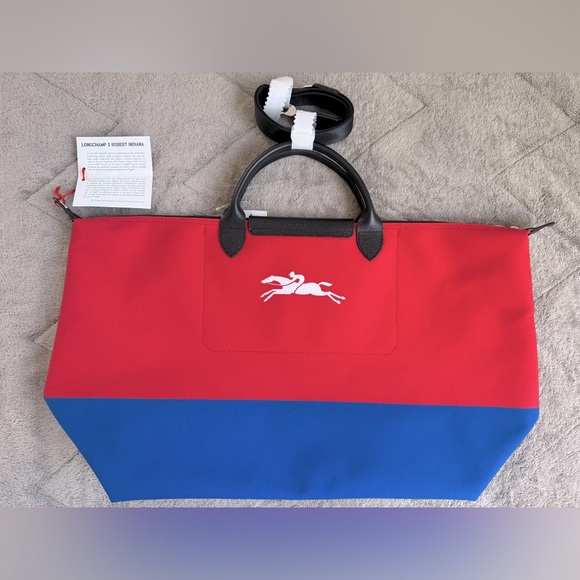 NEW🔥LONGCHAMP x Robert Indiana Large Le Pliage Duffle Bag🔥 - Picture 8 of 15
